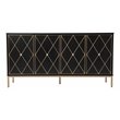 SEI Furniture Marradi Sideboard Cabinet with Storage in Black/Gold