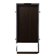 Southern Enterprises Dorben Wood and Iron Rolling Bar Cart in Brown