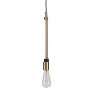 SEI Furniture Debora Slim Metal Pendant Lamp in Antique Bronze