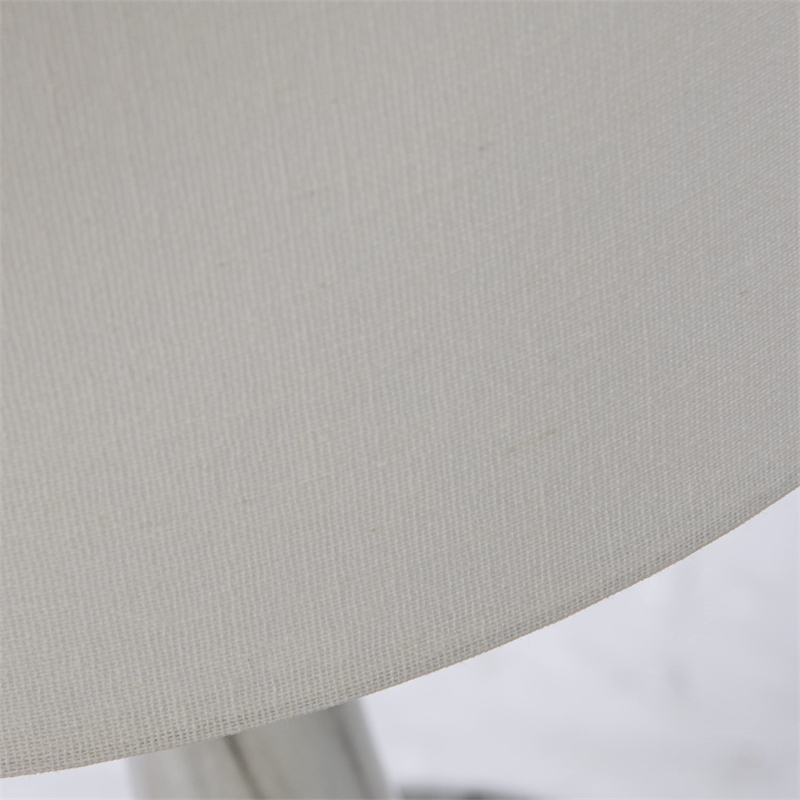 SEI Furniture Nyledon Table Lamp with Drum Shade in White/Gray/Silver