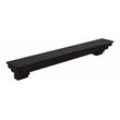 SEI Furniture Alconbury Engineered Wood Fireplace Mantel Shelf in Smoke Ash