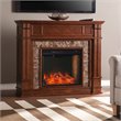 SEI Furniture Highgate Engineered Wood Electric Smart Media Fireplace in Maple