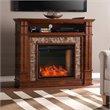 SEI Furniture Highgate Engineered Wood Electric Smart Media Fireplace in Maple