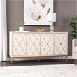 SEI Furniture Marradi Engineered Wood Sideboard Cabinet w/ Storage in White