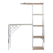 Southern Enterprises Northdon Wood and Iron Serving Table in Natural