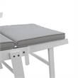SEI Furniture Dolavon Outdoor Convertible Lounge Chair in White
