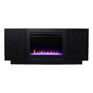 Delgrave Color Changing Fireplace with  Media Storage