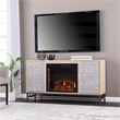 SEI Furniture Hollesborne Electric Fireplace with  Media Storage