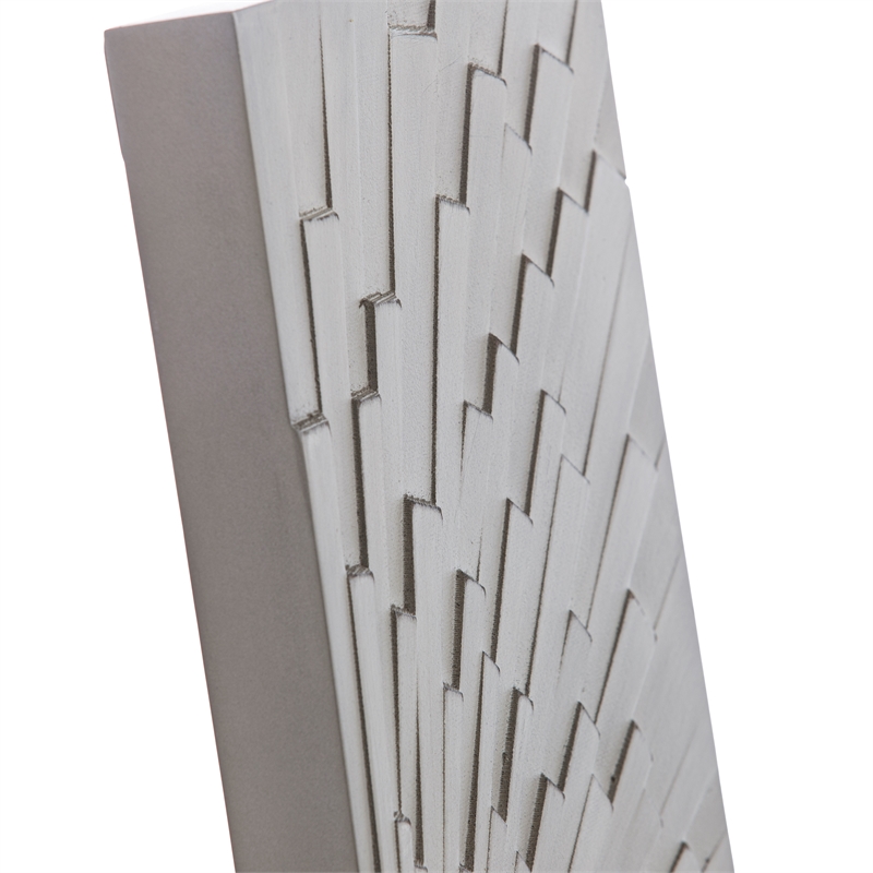 SEI Furniture Arvistra 2-Piece Wood Decorative Wall Panel Set in Gray