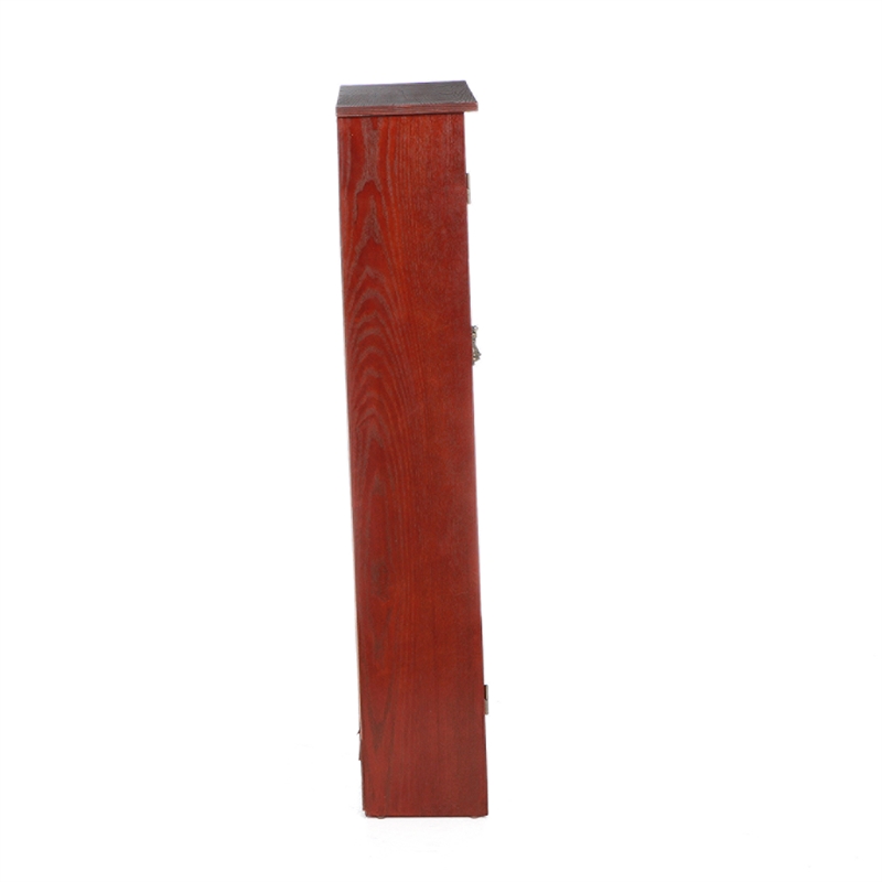 Southern Enterprises Window-Pane Wood Double-Door Media Cabinet in Brown