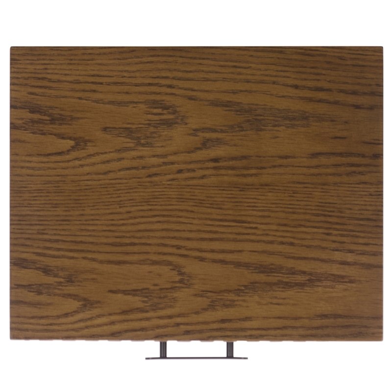Southern Enterprises Amelin Wood and Metal 1 Drawer 1 Shelf Nightstand in Walnut