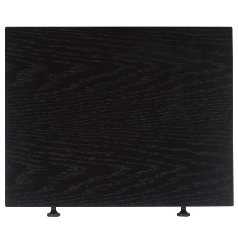 Southern Enterprises Himalay Wood Nightstand in Black
