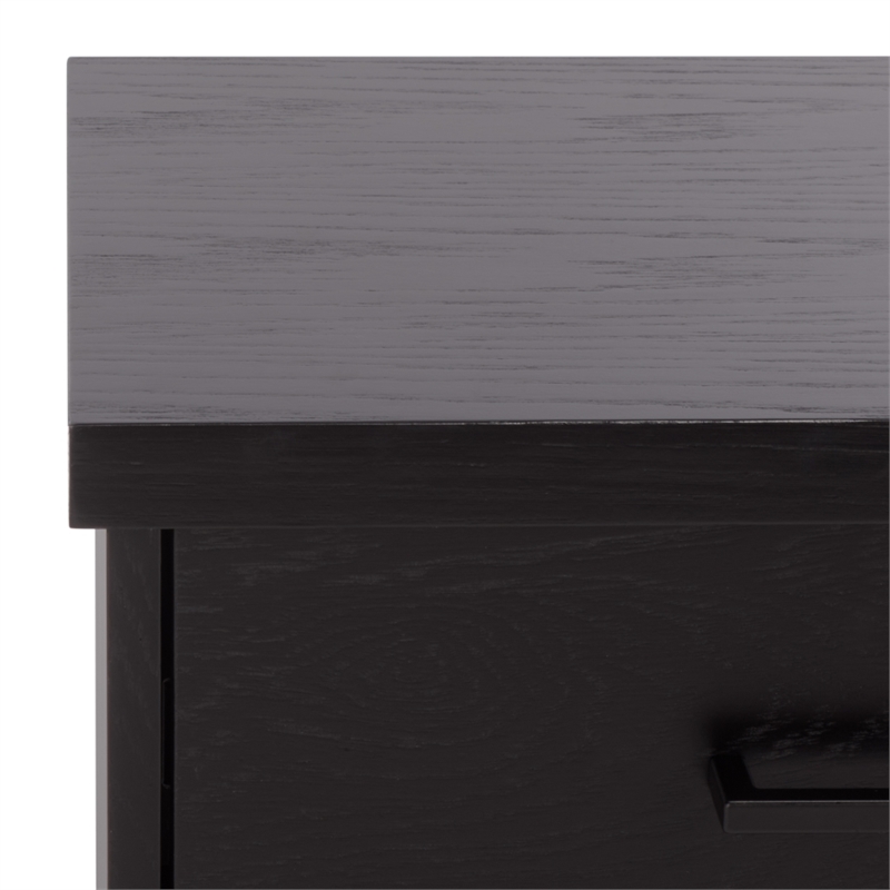 Southern Enterprises Himanshu Wood Nightstand in Black