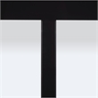 Southern Enterprises Aiden Iron and Glass 3 In 1 Panel TV Stand in Black
