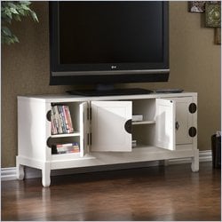   Enterprises Dynasty Antique White Media TV Stand 037732098647  