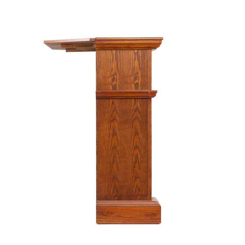 SEI Furniture Cartwright Corner Electric Fireplace in Oak