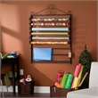 SEI Furniture Evelyn Easel-Wall Mount Craft Storage Rack in Black