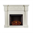 Holly & Martin Huntington Electric Fireplace in Ivory