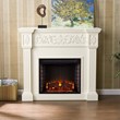 Holly & Martin Huntington Electric Fireplace in Ivory