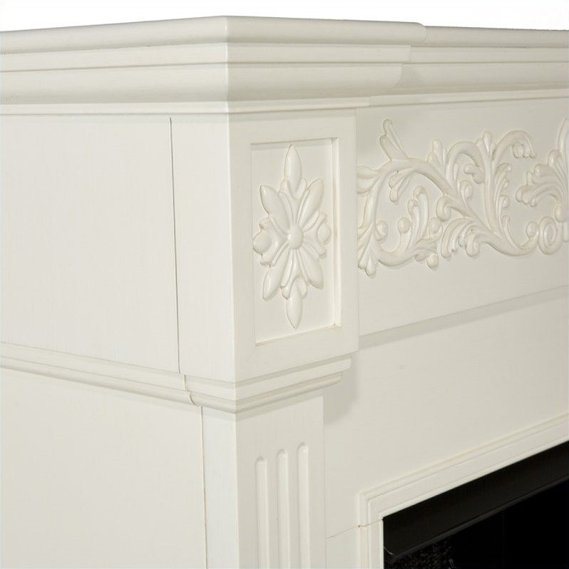 Holly & Martin Huntington Electric Fireplace in Ivory