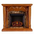 SEI Furniture Cardona Electric Fireplace in Walnut