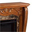 SEI Furniture Cardona Electric Fireplace in Walnut