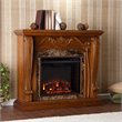 SEI Furniture Cardona Electric Fireplace in Walnut