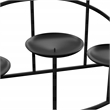 SEI Furniture Preston Metal 10-Candle Holder Candelabra Stand in Matte Black