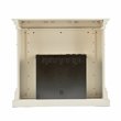 SEI Furniture Salerno Electric Fireplace in Ivory