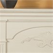 SEI Furniture Salerno Electric Fireplace in Ivory
