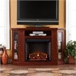 SEI Furniture Ponoma Convertible Electric Fireplace Cherry