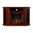 SEI Furniture Ponoma Convertible Electric Fireplace Cherry