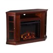 SEI Furniture Ponoma Convertible Electric Fireplace Cherry