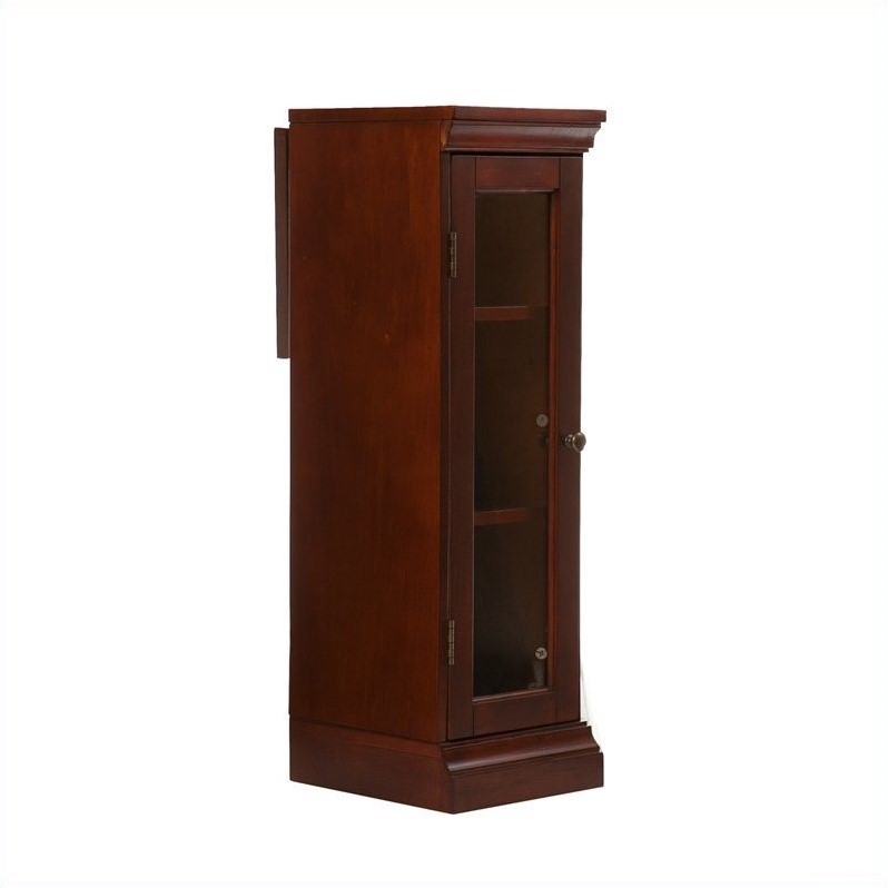 SEI Furniture Ponoma Convertible Electric Fireplace Cherry