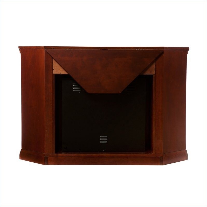 SEI Furniture Ponoma Convertible Electric Fireplace Cherry