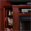 SEI Furniture Ponoma Convertible Electric Fireplace Cherry