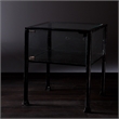 SEI Furniture Terrarium Glass Display End Table in Black