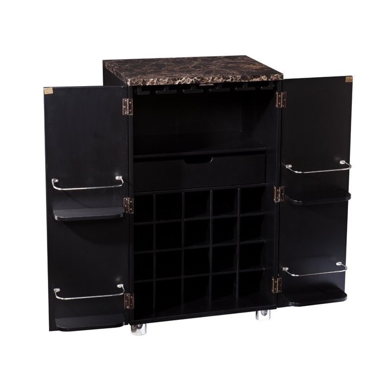 SEI Furniture Cape Town Home Bar Cabinet in Black