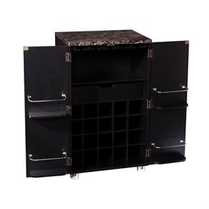 SEI Furniture Cape Town Home Bar Cabinet in Black