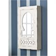SEI Furniture Wall Mount Jewelry Armoire in Antique White