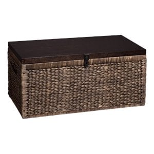 SEI Furniture Water Hyacinth Trunk Coffee Table in Blackwash