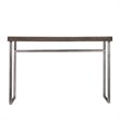 SEI Furniture Nolan Console Table in Weathered Burnt Oak