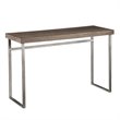 SEI Furniture Nolan Console Table in Weathered Burnt Oak