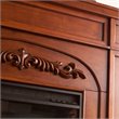 SEI Furniture Chantilly Bookcase Electric Fireplace in Oak