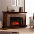 SEI Furniture Canyon Heights Electric Fireplace in Maple