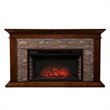 SEI Furniture Canyon Heights Electric Fireplace in Maple