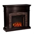 SEI Furniture Grantham Electric Media Fireplace in Ebony