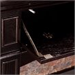 SEI Furniture Grantham Electric Media Fireplace in Ebony