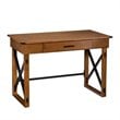 SEI Furniture Canton Height Adjustable Desk in Glazed Pine