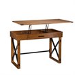 SEI Furniture Canton Height Adjustable Desk in Glazed Pine